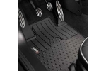 Floor Mat Set Front Rubber &quot;S&quot; Logo Black OEM | Gen2 MINI Cooper &amp; S Countryman &plus; Paceman