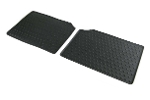 Floor Mat Set Rear Rubber Black OEM | Gen2 MINI Cooper & S Countryman + Paceman