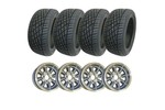7x13 Inch Minilight Style Wheels & 175/50-13 Yokohama Tires | Set Of 4