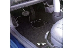 Floor Mat Full Set Carpet &quot;Wings&quot; Logo Black OEM | Gen1 MINI Cooper &amp; S Convertible (2005-2008)
