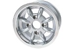 5x13 Minilite Style Wheel - Silver For Mini Or Sprite ET20